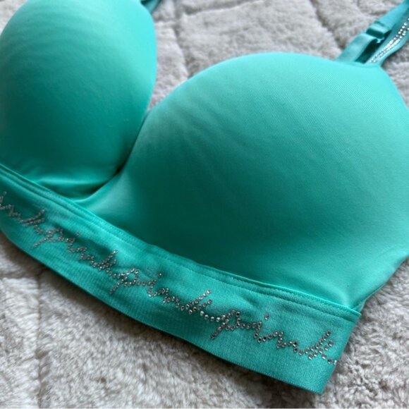 VS PINK | Wear Everywhere Wireless Push Up Smooth Shine Strap Bra | Size 36D - Picture 6 of 14